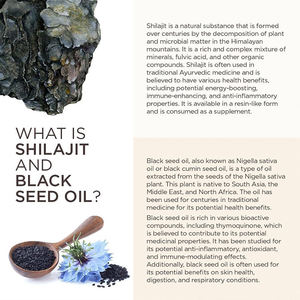 Suplemento dietético Himalayan Shilajit resina gomitas con Ashwaganda / Chaga/Gingseng/aceite de semilla de comino negro/vitamina C / D3 - Product Image 4