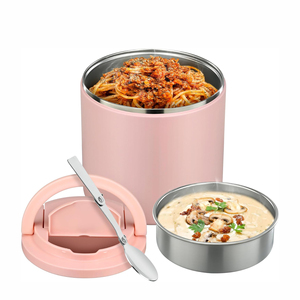 2025 New Arrival Hot Food Vacuum Food Storage <b>Container</b> Stainless Steel Insulated Food Cup Thermoses Lunch Bowl <b>Container</b> - Product Image 1