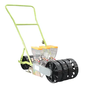 Wholesale manual hand push bean seeder vegetable seed planter red bean seeder machine 2 3 4 5 6 rows