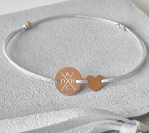 Inspire Jewelry pulsera grabada nombre del Corazón personalizado familia amistad pulsera regalo novia madrina cuerda diseño - Product Image 4