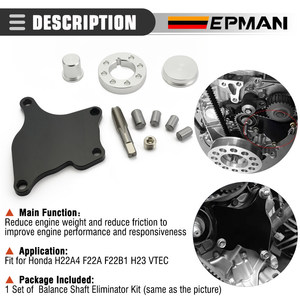 Kit eliminador de eje de equilibrio de aluminio EPMAN Billet para <span class=keywords><strong>Honda</strong></span> H22A4 H23 H-series <span class=keywords><strong>VTEC</strong></span> EPAA01G178 - Product Image 3