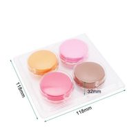 Boîte de Macaron blister à 4 compartiments, emballage en plastique, plateau d'insertion de Macaron avec couvercle, vente en gros