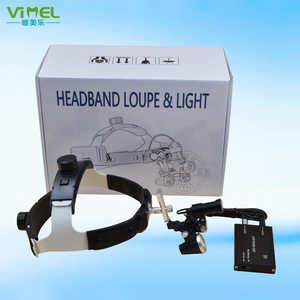 Vimel แว่นขยายผ่าตัดทางทันตกรรม LED 3.5X 2.5X คาดศีรษะแว่นขยายสำหรับทำฟัน - Product Image 1