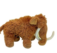 Peluches molles de mammouth marron personnalisées en peluche matériau en peluche super doux avec remplissage en coton PP pour accessoires