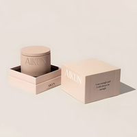 Bougie en Céramique Faite Main AIKUN, Qualité Supérieure, Réutilisable, Durable, Design Personnalisable, Non Toxique, Parfumée, avec Coffret Cadeau de Luxe