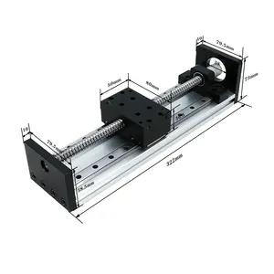 HLTNC High precision SFU1605-200mm GX80 Linear guide module Liinear Actuator System Slide Table Linear guide rail For Servo Moto