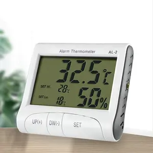 Indoor Digitale Outdoor Alarm Thermometer Hygrometer Lcd Thermometer Klok Voor Laboratorium