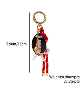 Porte-clés en corde tressée pour ballons de football, rugby, pickleball, tennis, raquettes de tennis et raquettes de pickleball, avec breloques mignonnes en corde de nylon pour porte-clés - Product Image 5