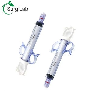 Pompe à seringue manuelle 10ml 12ml 20ml avec anneau de contrôle haute pression, injecteur d'angiocardiographie pour usage médical - Product Image 1