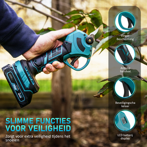 F.EAS y.d mới cắt tỉa điện lithium có thể sạc lại điện cắt tỉa vườn kéo điện hiển thị kỹ thuật số Kéo cắt tỉa - Product Image 4