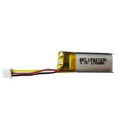 Batterie de secours GPS LP621230 3.7V 170mAh Batterie liquide avec capteur NTC pour utilisation en véhicule électrique Certifiée CE Garantie de 12 mois