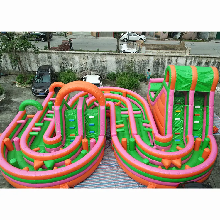 नई आगमन उच्च गुणवत्ता बिक्री के लिए inflatable बाधा खेल वयस्क पाठ्यक्रम