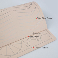 Marque privée OEM Microshading Silicone tatouage pratique peau rose blanc argent impression sourcils et lèvres forme fausse peau