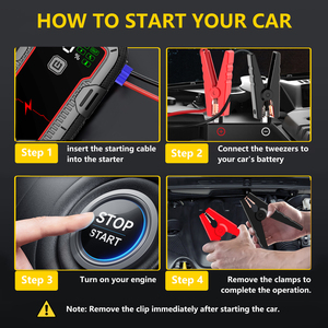 Chargeur de <span class=keywords><strong>batterie</strong></span> de démarrage rapide, chargeur de <span class=keywords><strong>batterie</strong></span> de <span class=keywords><strong>voiture</strong></span> d'urgence, démarreur électrique sans protection contre les étincelles - Product Image 2