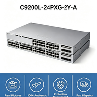 Nouveau commutateur PoE+ MGig Cisco C9200L-24PXG-2Y-A à 24 ports, 8x10G+16x1G, 2x25G SFP28, 292 Gbit/s, StackWise-80, PoE 370 W, routage d'entreprise L3