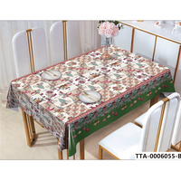 Nappe rectangulaire jetable en PVC, imperméable, résistante à l'huile, écologique, personnalisable, résistante aux taches, facile à nettoyer, pour la maison