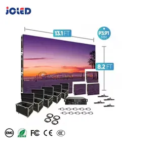 Реклама P2.6 P2.9 P3.91, Светодиодная панель для бизнеса, матричный дисплей для внутреннего наружного освещения, светодиодный настенный экран, аренда