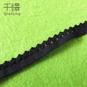 Nhà sản xuất hotsale ren băng đàn hồi đồ lót sử dụng vẫy cạnh đàn hồi màu đen hoặc trắng - Product Image 4