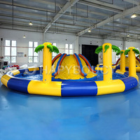 Jeu de piscine aquatique en PVC avec canards flottants, jeu de carnaval pour étang, piscine gonflable commerciale pour la pêche aux canards pour enfants
