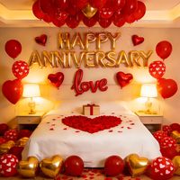 Kit de ballons Joyeux Anniversaire, guirlande romantique, ballons en latex et en aluminium pour mariage, chambre, fête d'anniversaire, décoration murale