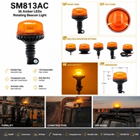 Feux d'avertissement à dôme rouge bleu ambre Feu stroboscopique Lumière ambre Chine Rohs Emark R65 Ip66 Balise étanche