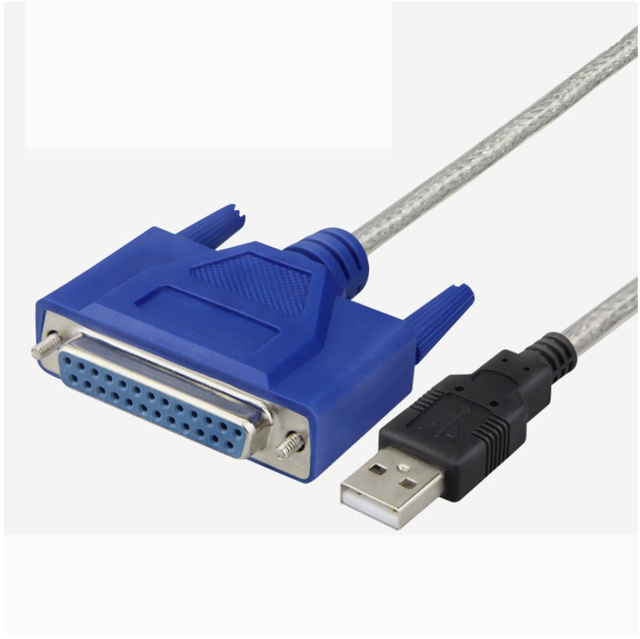 USB to 25-pin Parallel Port Printer Cable, USB to DB25 Female Interface Printer Cable, USB to 1284 Cable