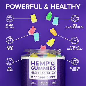 Özel etiket Premium kenevir özü Gummies Premium kenevir sakızlı şekerler yetişkinler için hamile kadınlar için değil - Product Image 6