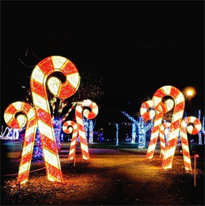 Guirlande lumineuse décorative de Noël, motif canne à sucre LED, pour Noël et le Nouvel An - Product Image 6