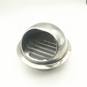 4 אינץ נירוסטה תריסי גריל כיסוי vent הוד קיר אוויר vent עם לטוס מסך רשת - Product Image 3