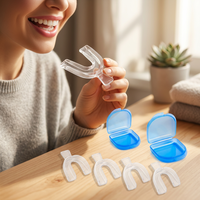 Tray Pemutih Gigi, Tray Mulut yang Dapat Dibentuk dengan Panas, 2 Pasang, Tray Pemutih Gigi Thermoforming