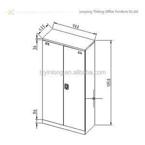 Giá rẻ KD đôi Swing cửa thép số lượng lớn Tủ hồ sơ - Product Image 3