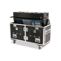 Kkmark Numérique mélangeur table de travail vol route Bureau flip-prêt cas avec Niche et Roues pour Midas Pro 2 CC-TP