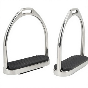 Estribos de Seguridad para Montar a Caballo de Acero Inoxidable de Alta Calidad, Ligeros, Antideslizantes, de Goma, Equipo de Equitación - Product Image 5