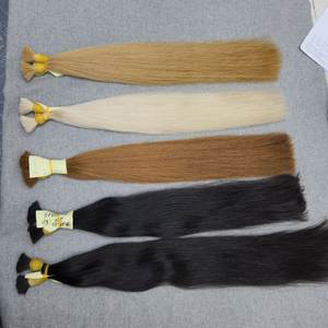 Onda recta 100% virgen vietnamita extensiones de cabello humano estilo natural sin procesar pelo a granel color personalizado - Product Image 3