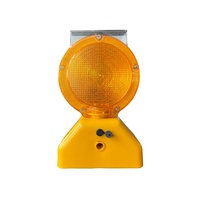 Precio de fabricante ámbar tipo C recargable USB carretera tráfico barricada intermitente LED lámpara de advertencia Solar