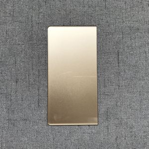 Customized Gold Silk Screen 2 Position Wall Switch <strong>Tempered</strong> <strong>Glass</strong> <strong>Panel</strong> - Product Image 5