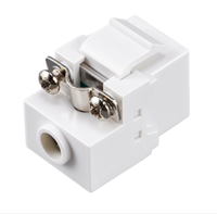 Conector Keystone Coaxial para TV, Conector Hembra CATV, Enchufe para Instalar en el Panel de la Pared para Conectar a la Televisión por Cable