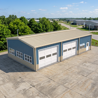 LIYOU Unités de stockage modernes préfabriquées en structure acier, modulaires et personnalisables pour bureaux, ateliers, garages, remises et entrepôts