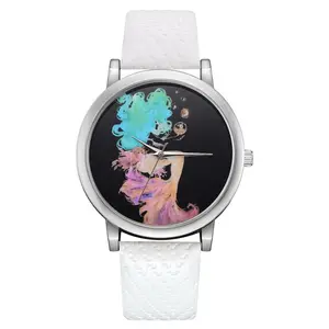 New Trend High-Grade Quartz Watch Mermaid Fashion Retro Ladies Line Student PU Leather Quartz Watch