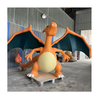 Artisanat en résine Personnages personnalisés Sculpture de Pokémon personnalisée Statue de Charizard