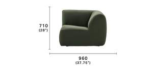 Divano in lino compresso tessuto traspirante salvaspazio - Product Image 5