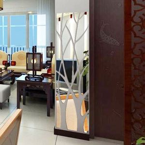 Autocollant mural en miroir en forme de branche d'arbre 3D, décoration intérieure, autocollant mural en acrylique, imperméable, auto-adhésif, surface miroir - Product Image 5
