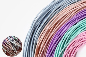 Chất lượng cao 1.5mm Vòng Polyester dây thép gai Bungee dây với hai lời khuyên đàn hồi Bện kim loại - Product Image 4