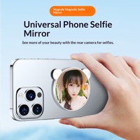 Miroir selfie arrière pour téléphone portable, adsorption magnétique MagSafe, vlog, diffusion en direct, réflecteur HD
