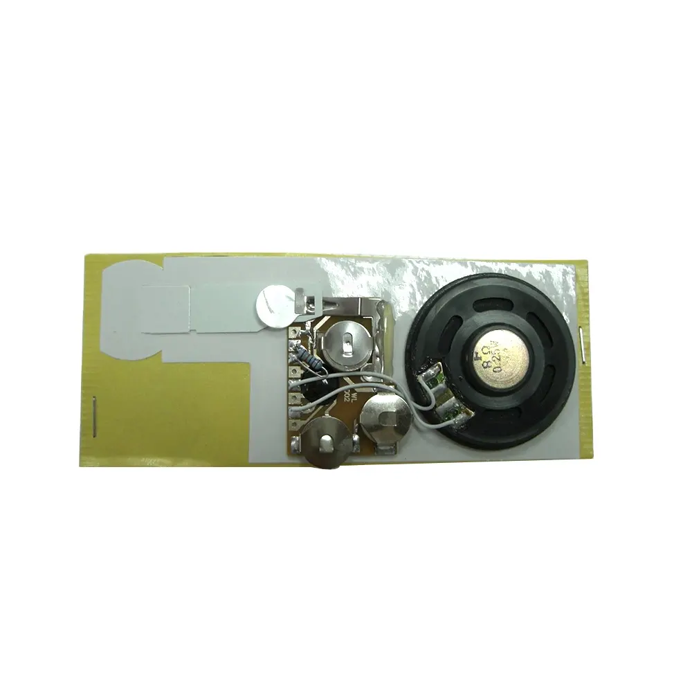 Custom sound voice audio music recording button chip for greeting card