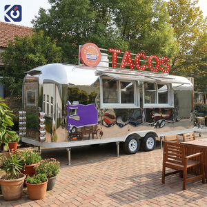 CAMPTRL Nuevo Remolque <span class=keywords><strong>de</strong></span> Comida para Hot Dogs, Carrito Móvil <span class=keywords><strong>de</strong></span> Acero Inoxidable, Camioneta Multifuncional para Vendedores <span class=keywords><strong>de</strong></span> Comida con Cocina Completa - Product Image 5