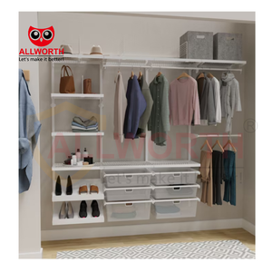 יצרן יוקרה מותאם אישית קל להגדרה ארונות ארון קיר גמיש מדפים - Product Image 6