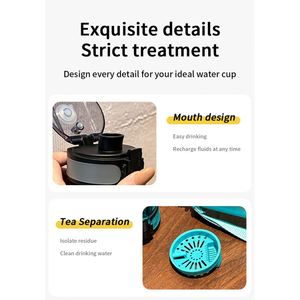 Nouvelle gourde de sport 500 ml avec couvercle pop-up, pour boire directement, idéale pour les étudiants, l'été et les activités de plein air, en plastique. - Product Image 4