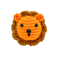 Vente en gros de porte-clés animaux mignons tricotés respectueux de l'environnement divers porte-clés crochet pour les cadeaux des enfants