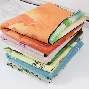 Tapis de Yoga en caoutchouc microfibre de voyage <span class=keywords><strong>Pilates</strong></span> Fitness imprimé à quantité minimale de commande bas 1mm Portable - Product Image 5